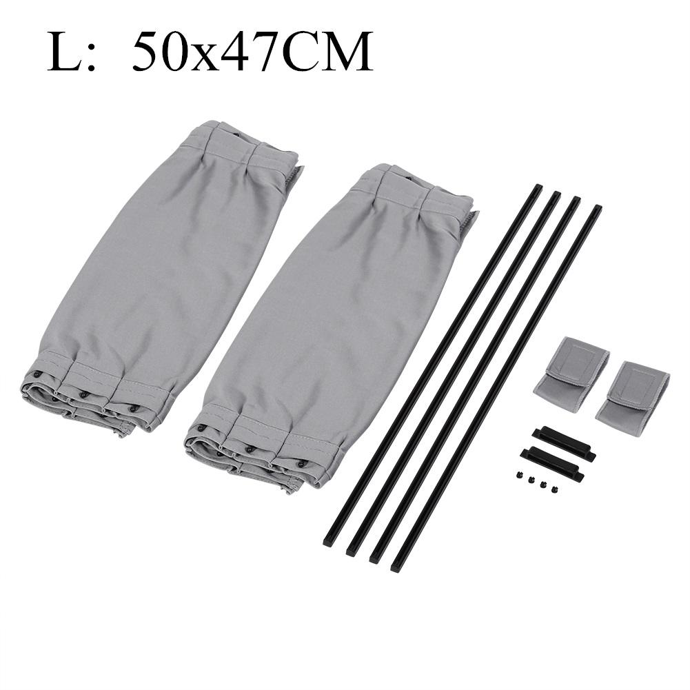 

2 шт. Универсальный автомобильный солнцезащитный козырек для бокового окна, складная автоматическая защита от ультрафиолета, черная чистая ткань, солнцезащитный козырек, жалюзи, чехол для стайлинга автомобиля