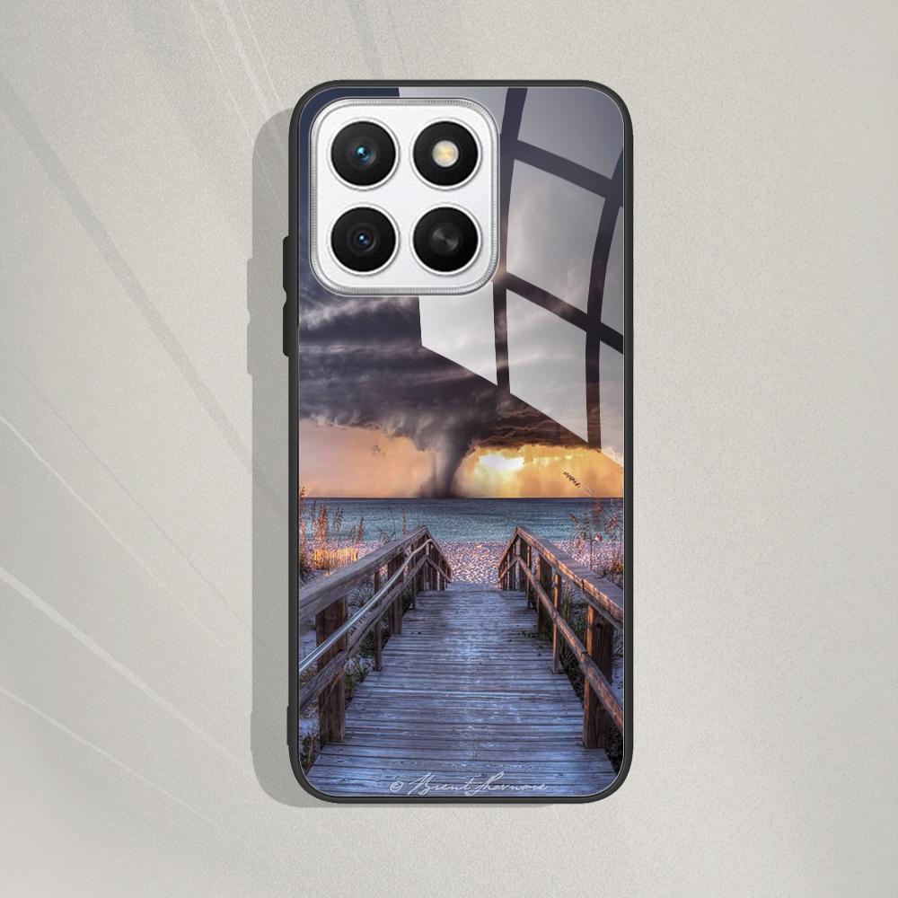 For Honor X8c Case Cover Tempered Glass Case Hard Coque Bumper Case For Honor X8C HonorX8c X 8 C Fundas Protect Cartoon Cover