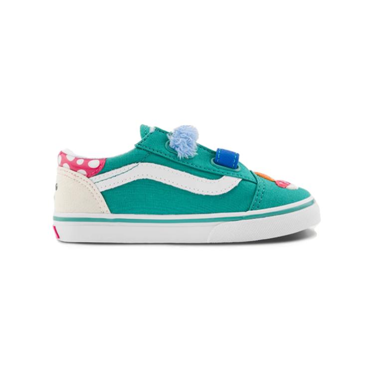 Vans Soft And Comfortable Low-Top Kids Skate Shoes Baby Sneaker Green VN000D1CGRN