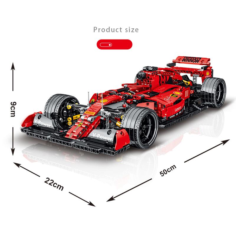 Technical McLarens F1 Formula 1 Supercar Race Car Model Buiding Kit Blocks Bricks Assemble Toys for Kids Boys Birthday Gifts Set
