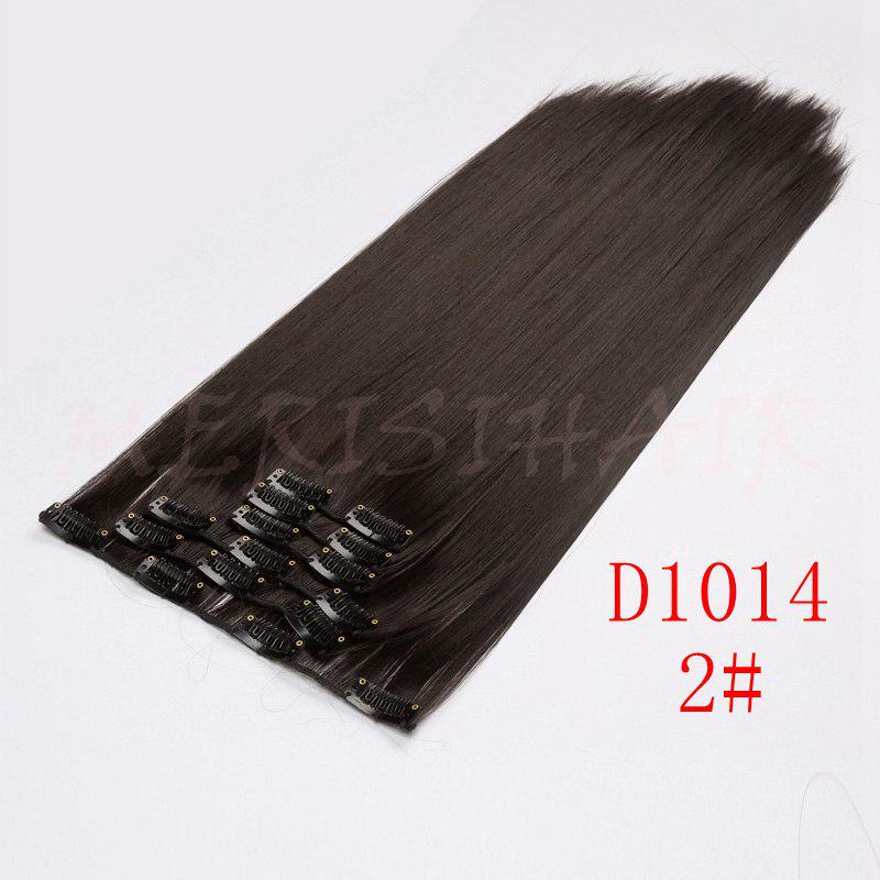 MERISIHAIR Women Long Straight Hair Extensions Wig Natural Clip In Hair Synthetic Heat Resistant Fiber Hairpiece for Women
