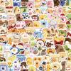 100 Pcs Small Size Cute Anthropomorphic Food Battle Stickers - Cartoon Diy Small Stickers For Journal Water Bottle Story Store