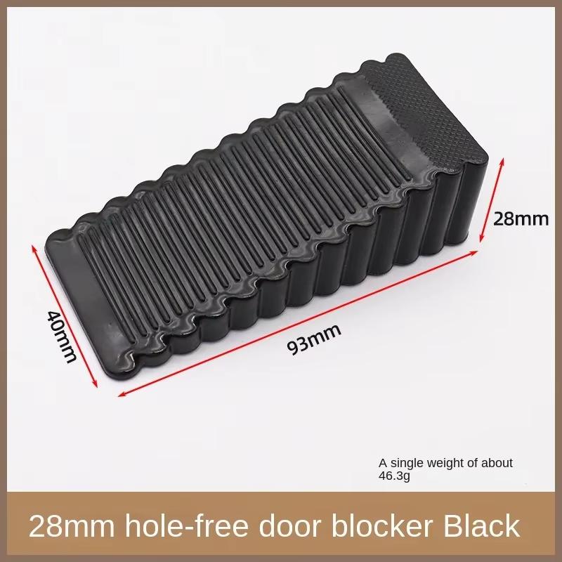 1 piece of safety silicone door stopper, wedge-shaped, suitable for behind office doors, bathroom, bedroom, kitchen