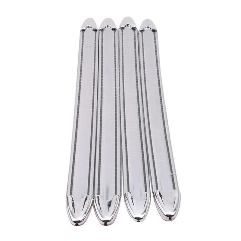 New 4pcs Car SUV Edge Anti-collision Strip Bumper Protector Protective Guard Bar Anti-Rubbing Scraping Crash Styling Moldings