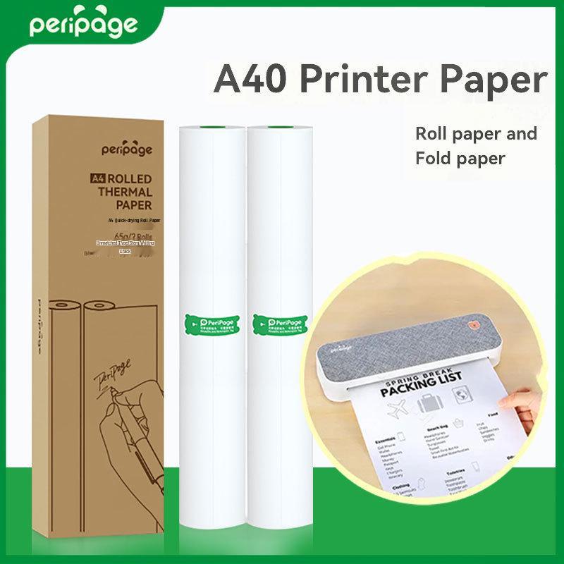 PeriPage A40 Quick-Dry High-Definition A4 Thermal Paper for Photos
