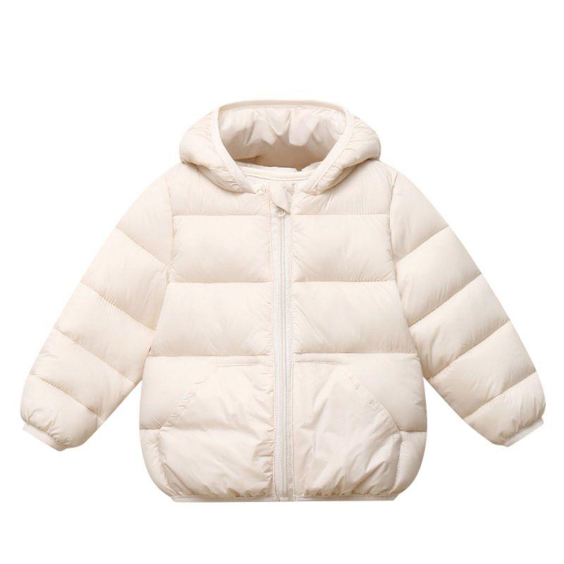 1-4 Years Kids Winter Warm Hooded Coat Zipper Jacket