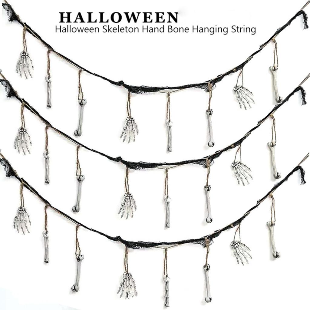 Eerie & Realistic Skeleton Decor Set Create A Chilling Atmosphere.