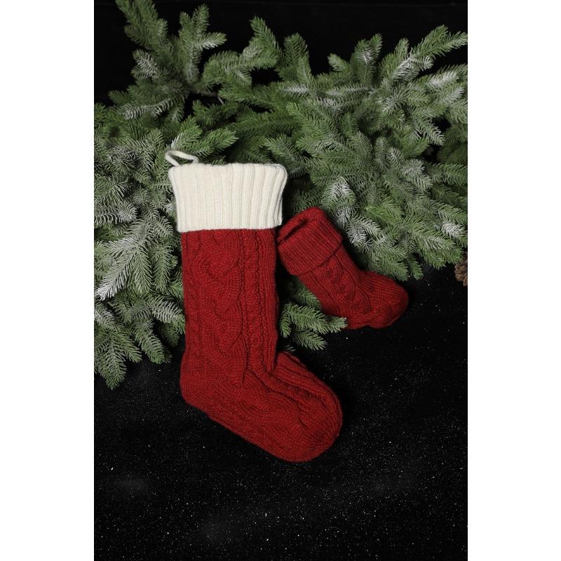 Christmas Stockings Christmas Supplies Christmas Arrangements Gift Bags Pendant Decoration Wrong Corner Twist Large