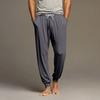 Men's Drawstring Pocket Cuffed Casual Pants Home Sleep Pants