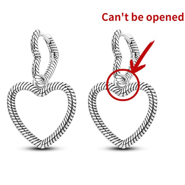 

Серьги-подвески Moment, серьги-кольца с двойным сердцем и любовью для женщин и девочек, серебряный цвет, модный дизайн, изготовление ювелирных изделий, новинка 2023 года