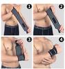 Weight Lifting Wristband Elastic Breathable Wrist Wraps Bandage Gym Fitness Weightlifting Powerlifting Wrist Brace Support Strap