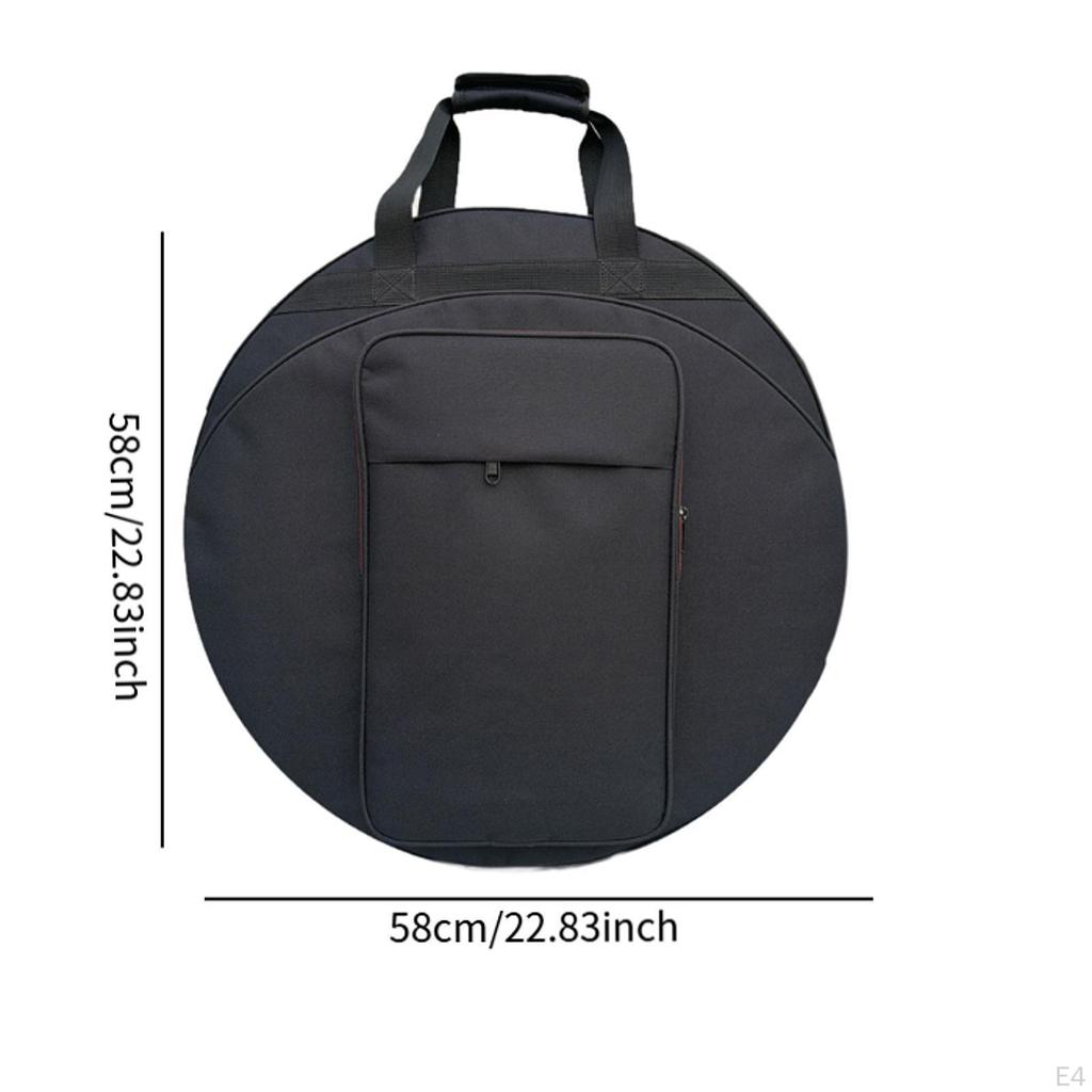 Cymbal Bag, Gig Bag Black for Cymbals and Accessories,Percussion Instrument Accessories,Oxford Cloth