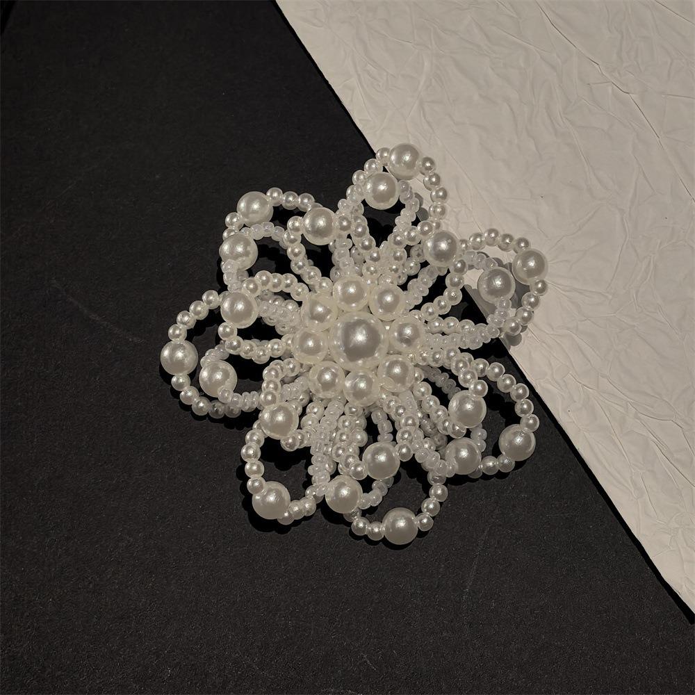 1 Set New Pearl Flower Love Beads for Ballet Detachable Shoe Charms Buckle with Heavy Industry Flats Hole Shoes Decorations