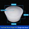 Hole-Punched Food Grade Silicone Stopper for Test Tubes, Bottles, and Water Pipes.