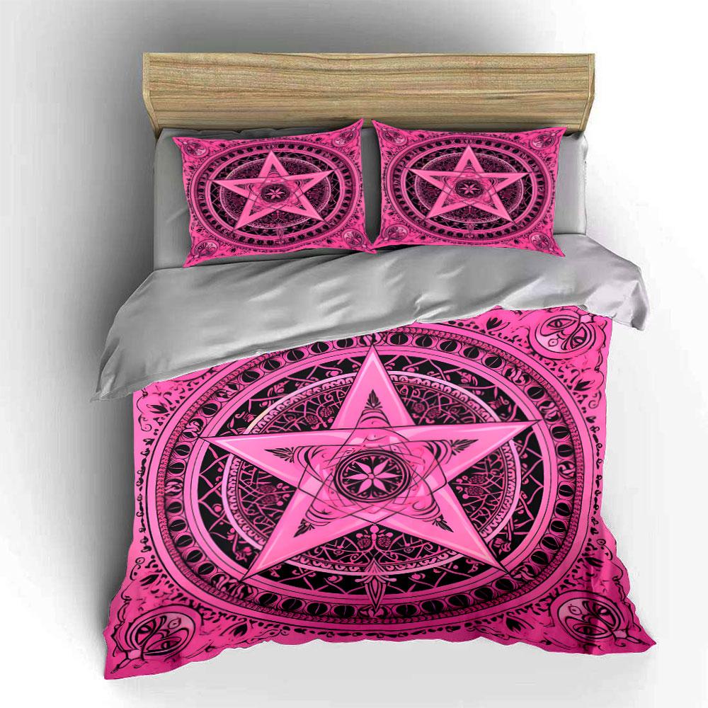 Mystical Star Pattern Set Decor Kid'S And Adults' Bedroom Decor, Exquisite Three-Piece Bedding Set Gift