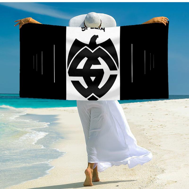 1PC Spezia Fc Crest Design Beach Towel - Soft, Absorbent Microfiber, Lightweight, Ideal for The Beach, Parties, Travel, Camping fan gifts