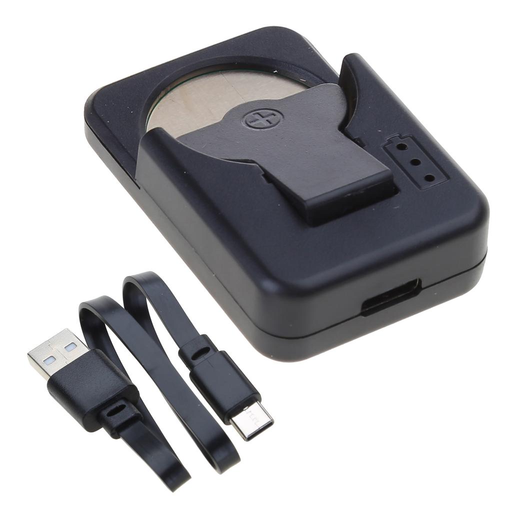Convenient USB C Lithium Battery Charger Widely for LIR2032,LIR1632,LIR2025,LIR2016 Rechargeable Button Battery Charger