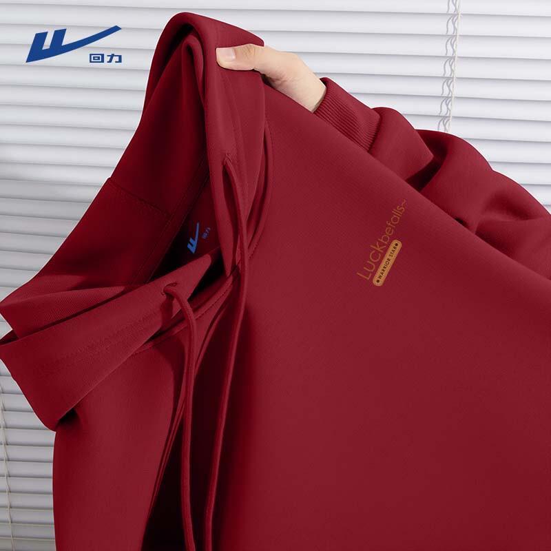 Warrior Men s Japanese Retro Loose Fit Heavyweight Pullover Hoodie M