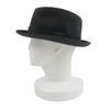 Great HERMES Hat Rabbit Felt Fedora with Ribbon Dark Gray Wool Mens 57 Used