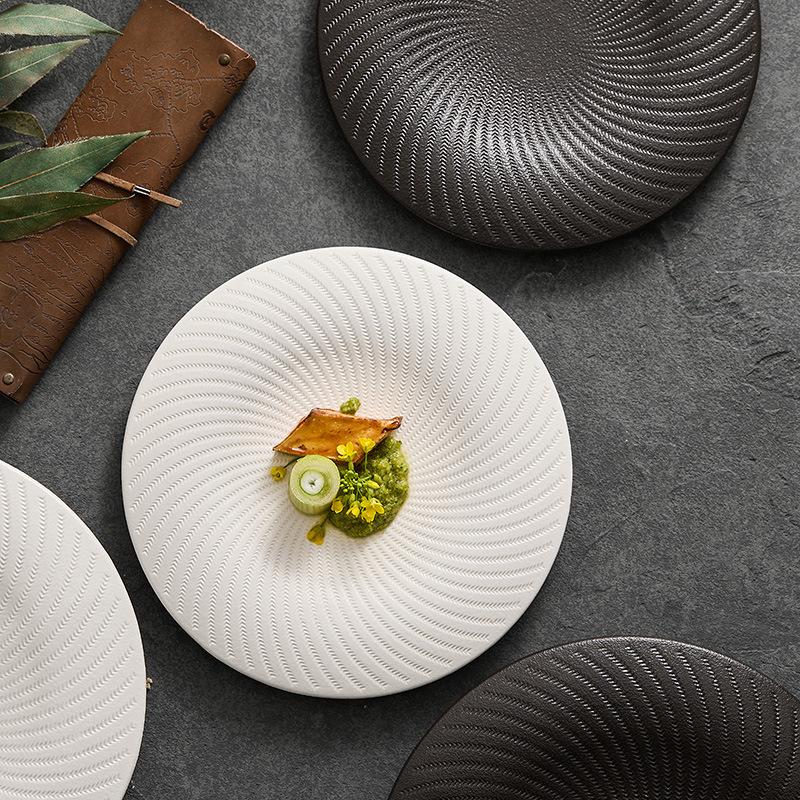 Western Dishes Advanced Special Dishes In the Wind Commercial Hotel Tableware Irregular Plate Soup Bowl Creative Tableware