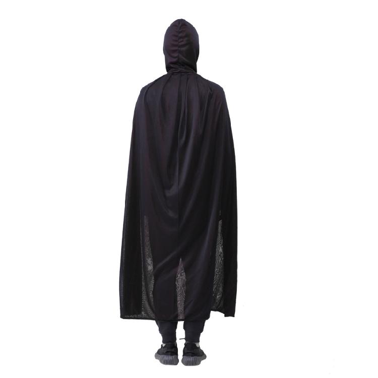 Halloween Vampires Witch Cape with Hood Black Hooded Cape Cloak Witch Wizard Costume Wizard Robe for Adult Kids Unisex