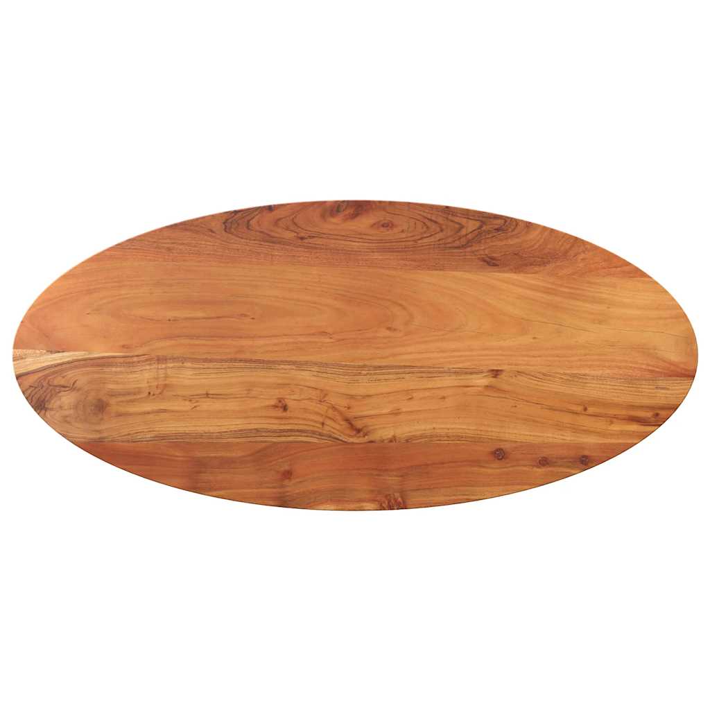 Tischplatte 120 x 50 x 2,5 cm Oval Massives Akazienholz