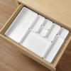Drawer Organizer Trays Set Interlocking Desk Storage Bins Shallow Makeup Cosmetic Stationery Management Boxes for Closet Bathroom Table Organizer