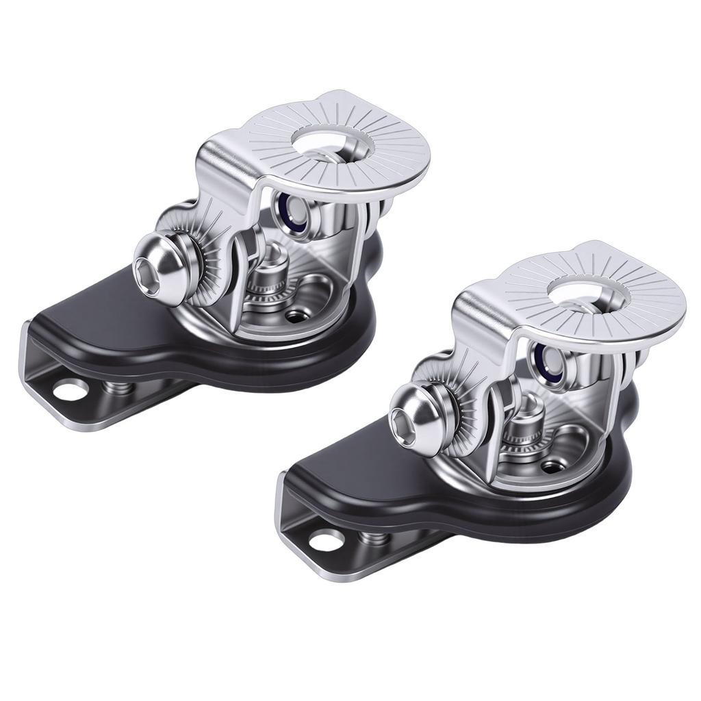 2PCS Hood LED Light Mounting Brackets Universal Pillar Hood Work Light Mount Clamp Adjustable Replacement for Jeep