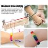 2026New Diy Bracelet Red Rope Solid Wood Braiding Frame Handmade Fixed Tools Braided Rope Artifacts Fixed Plate