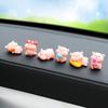 6Pcs/Set Cute Pig Car Interior Decoration Funny Auto Center Console Rearview Mirror Ornaments For Car Accessories
