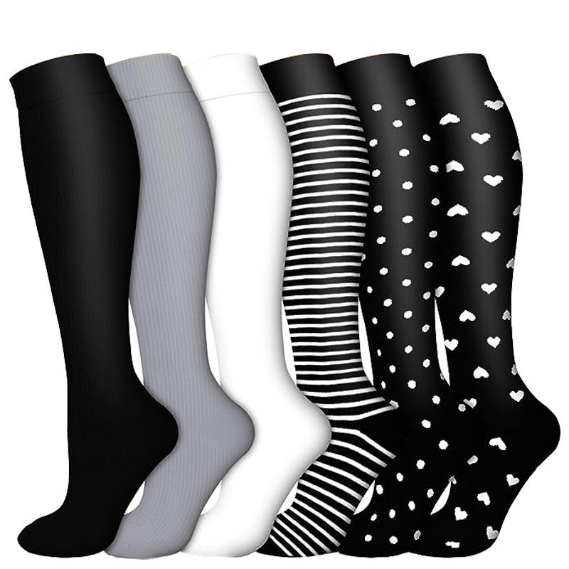 Unisex Long Compression Socks for Cycling, Running, and Marathon