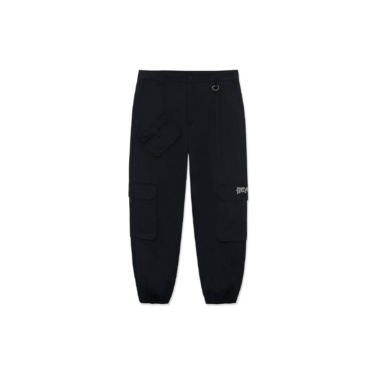 Li-Ning BadFive Changan Boy Loose Fit Cargo Pants Black Men s AKXR619-1 S