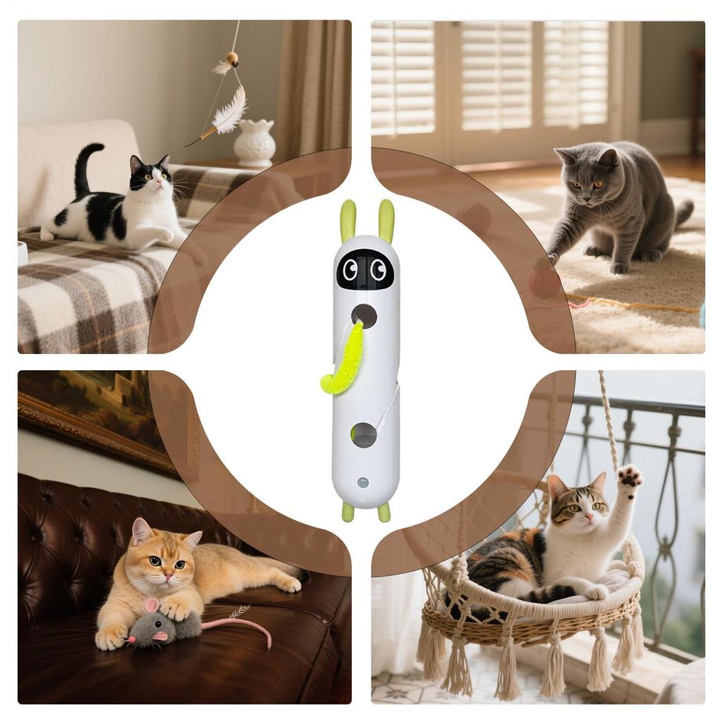 Cat Interactive Toys USB Charging Kitten Toy Automatic Game For Cognitive Training Brain Boosting Enrichment Boredom Relief