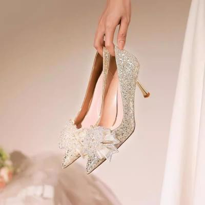 Beautiful Pointed Stiletto High Heels Women's Spring and Summer 2025 New French Versatile Comfortable Shallow Mouth Women's Single Shoes