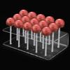 Yousheng 2Pcs Acrylic Lollipop Display Holder 15/20 Holes Clear Heavy Duty Non-slip Modern Lollipop Show Storage Organizer Stand