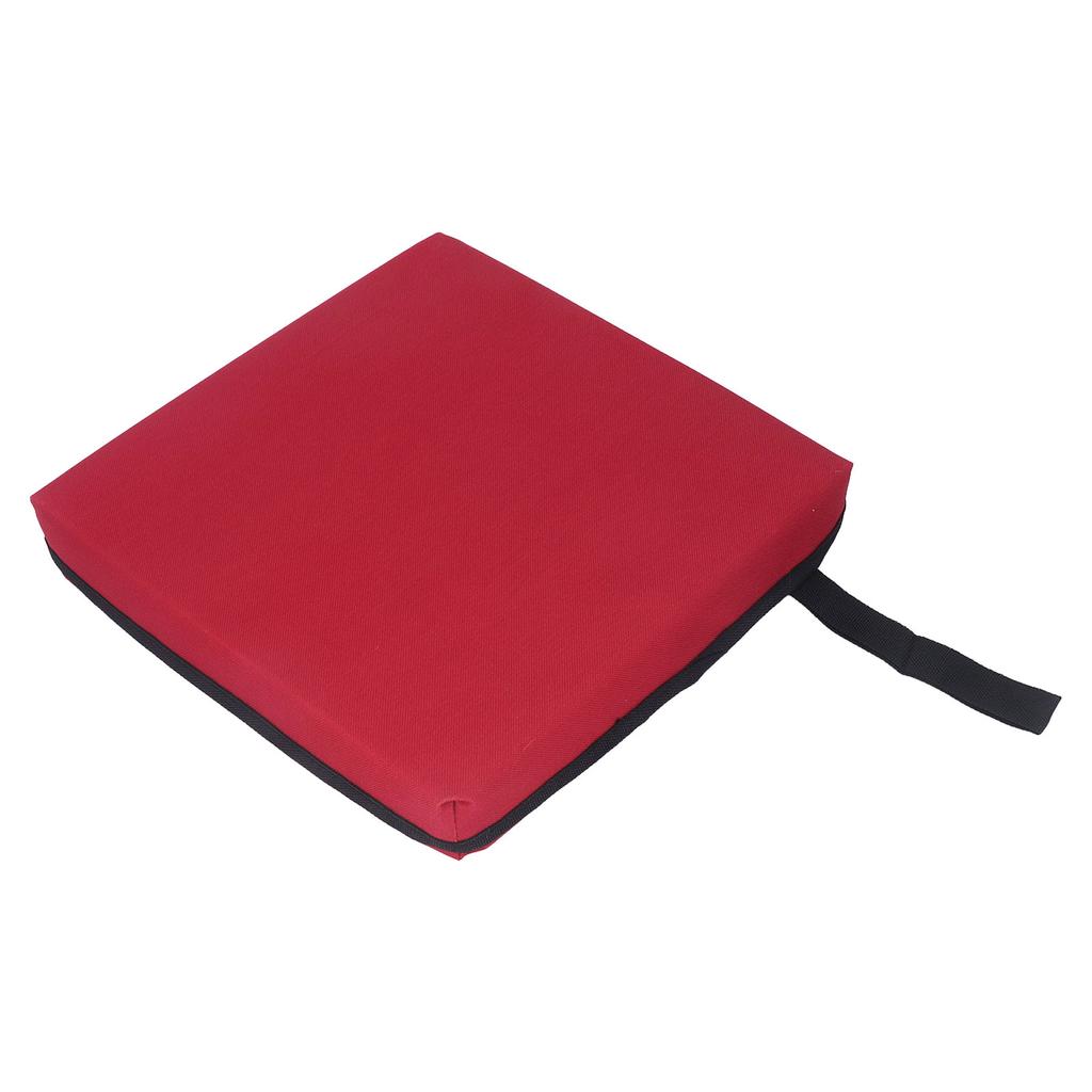 Outdoor Seating Pad Multipurpose Single Layer Sponge Oxford Cloth Chair Back Pad Cushion for Stadium Wine Red