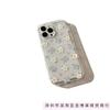 Blue and White Floral Application Apple 16promax Mobile Phone Case 15plus Fresh 14 Airbag 13 Transparent 1211
