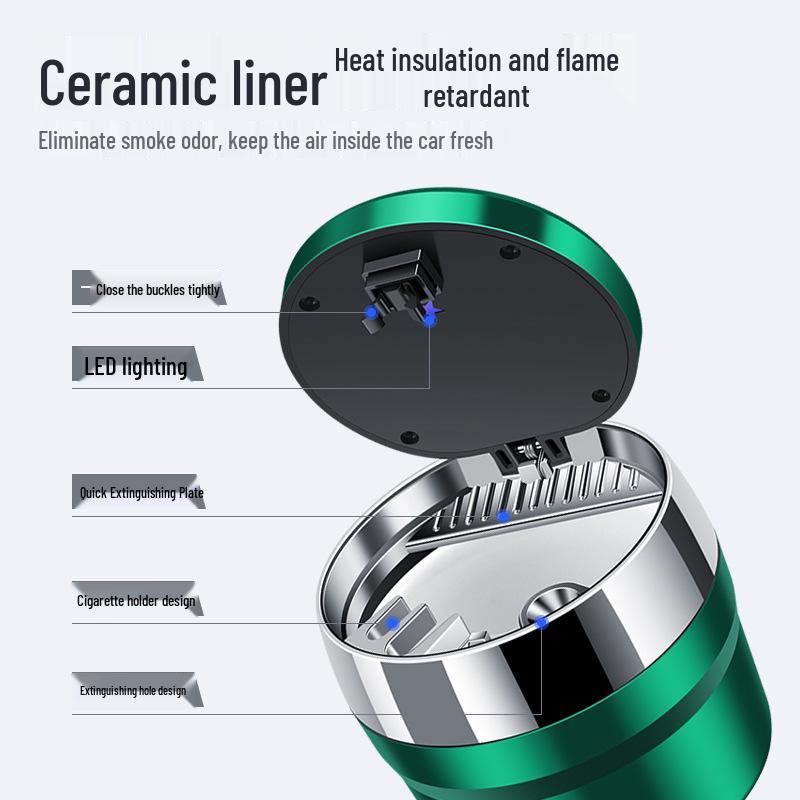 Seven-Color Ambient Light Car Ashtray for Buick Regal, LaCrosse, Encore, E5, Excelle, Angyang