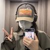 American Vintage Letter Embroidery Baseball Hats New Unisex Sunshade Color Block Versatile Personal Fashion Street Peaked Caps