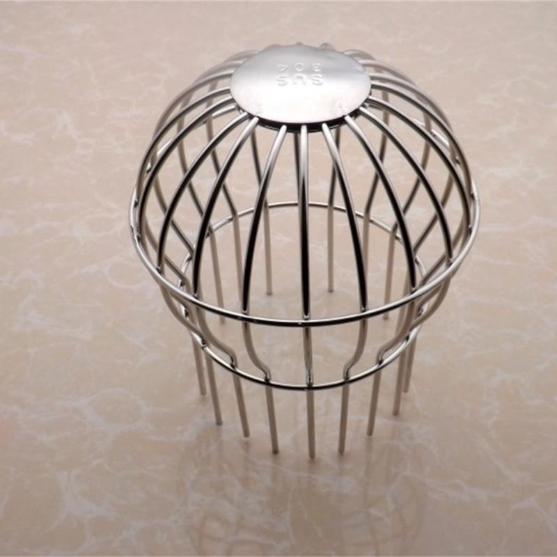 Upgraded Spherical Leaf Guards Drain Cover Steel Anti Clogging Design Drain Grate for Roof Balcony Easy Installation
