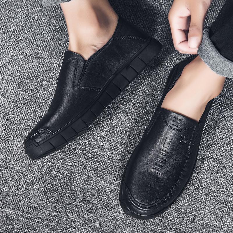 Men'S Business Casual Shoes 2022 Newest Male Driving Loafer Shoes Breathable Men'S Sneaker Genuine Leather Handmade Mens Loafers