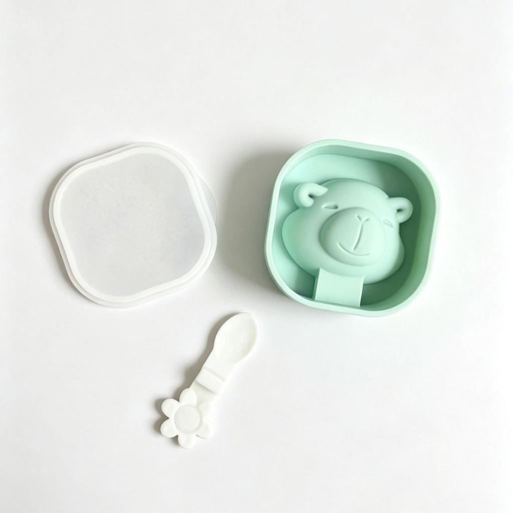 1pc Silicone Mold Cartoon Design With Lid DIY Tool For Making Ice Cream Cheese Stick Jelly And Popsicle For Kids