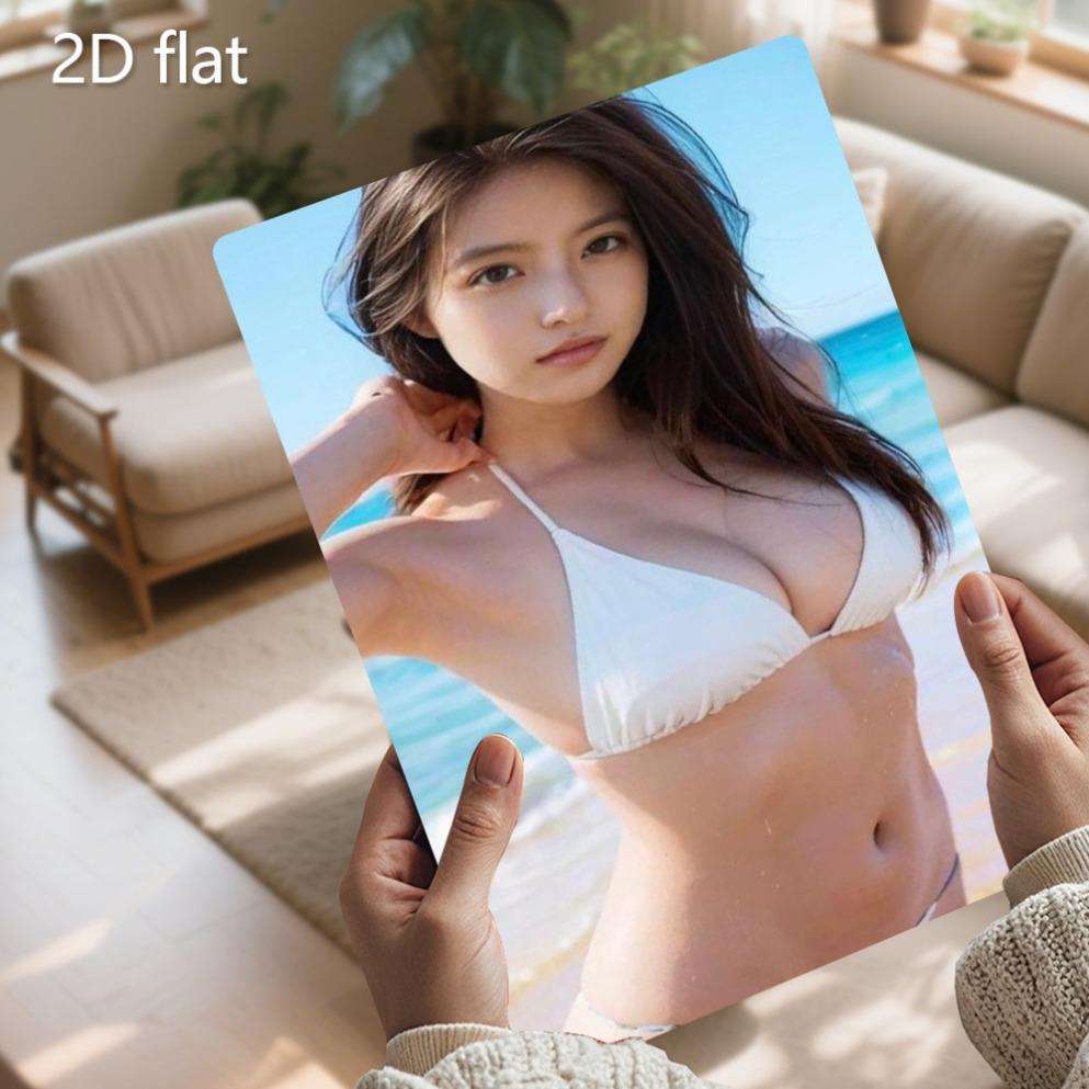 Iron Beach Bikini Girl Metal Wall Art 20x30cm Weatherproof Indoor Outdoor Decor Plaque