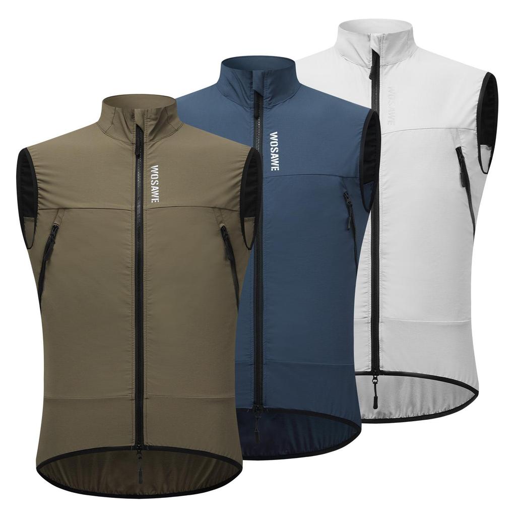 Wosawe Unisex Motorrad Radfahren Wandern Laufen Winddicht Wasserabweisend Langlebig Sport Reflektierend Atmungsaktiv Fahrweste