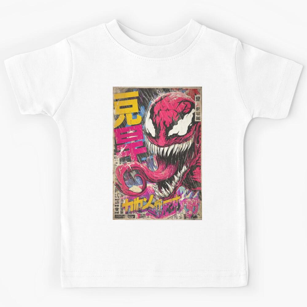 Red Alien Psycho Monster Magazine Sumi-e  Kids T-Shirt 130
