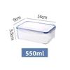 Sealed Five-grain Refrigerator Storage Box, Thickened Food Freezing Storage Box, Kitchen Square Transparent Box, Fresh-keeping Box