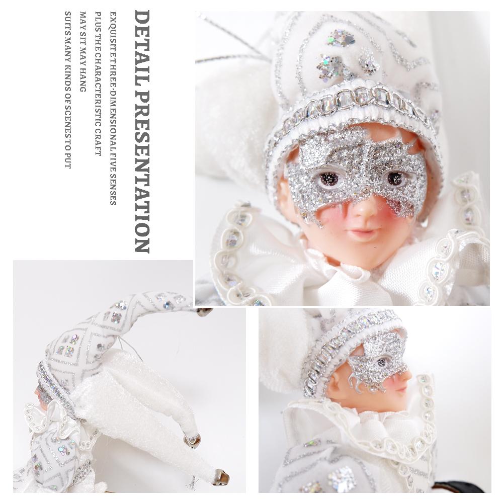 Elf Dolls with Mask Christmas Tree Pendant Ornaments Boy Elf Toy On The Shelf Hanging Decoration Navidad Natal New Year Gifts