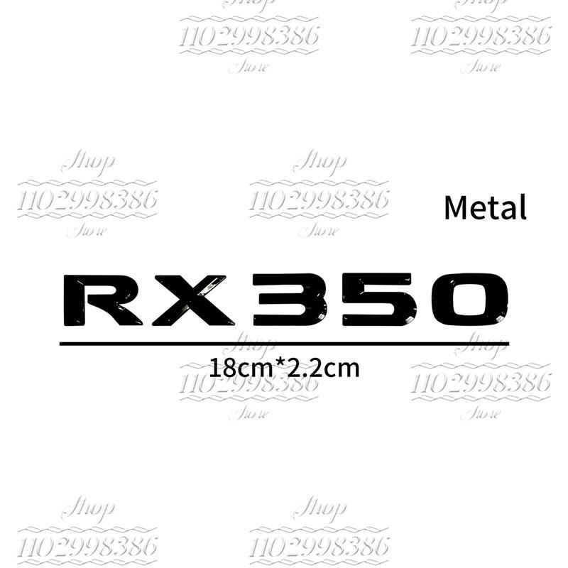 Vhodné pro RX300, RX350, RX500h, RX450h, RX270, RX200t Lexus zadní znak dekorativní kovové samolepky s písmeny