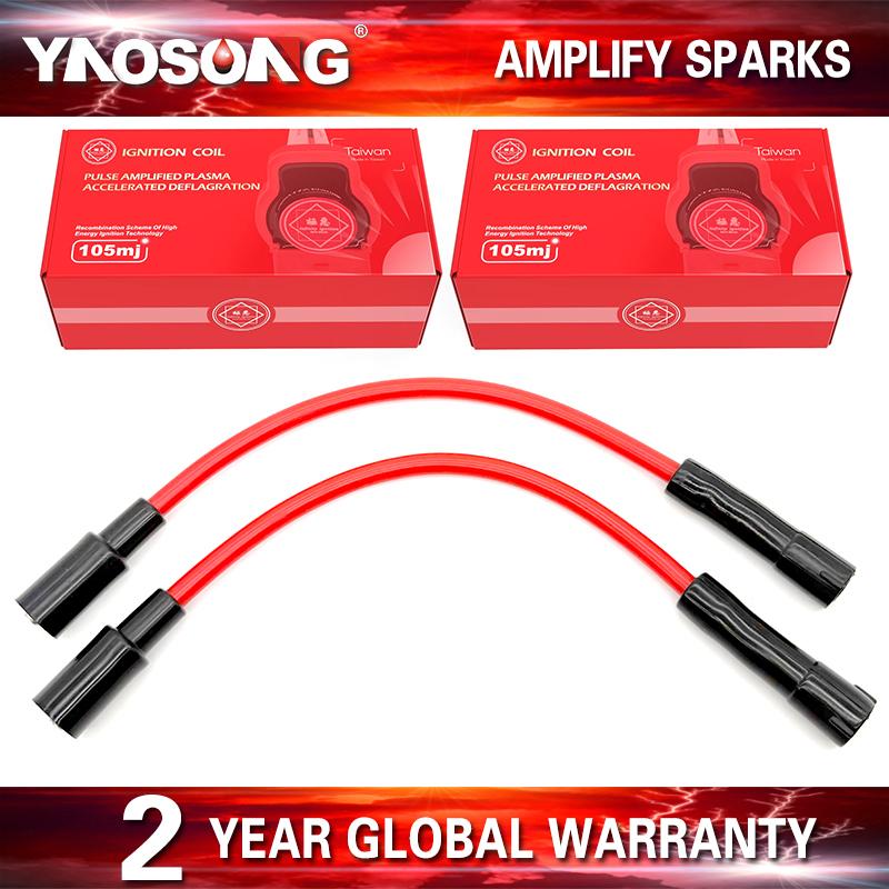 2Pcs For Harley Davidson Sportster X48 XL 883 XL1200 XR Street XG 72 Iron Spark Plug Wires