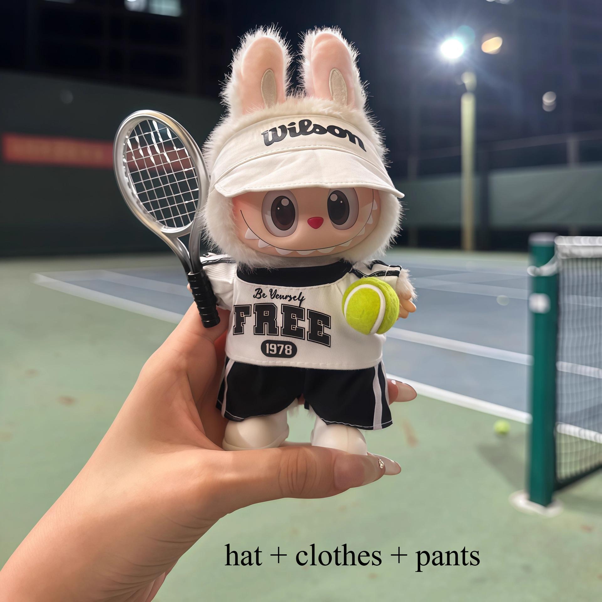 

Спортивный костюм Labubu для тенниса, универсальный для первого, второго и третьего поколений, новая оригинальная детская одежда